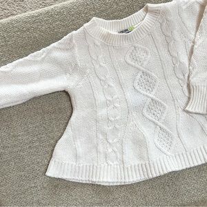 Genuine Kids from OshKosh | Cable-knit Sweater - White - 2T